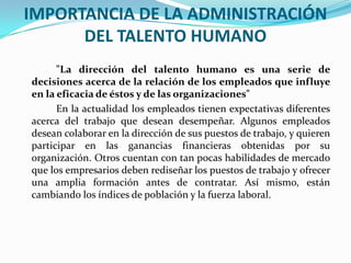 Gestion Y Talento Humano