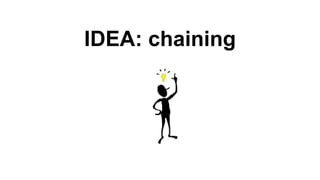 IDEA: chaining 
 
