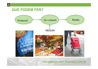 QUÈ PODEM FER?

                 Ús i consum



                  REDUIR
 