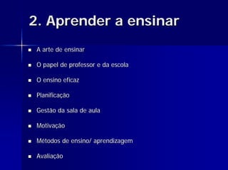 Gestão da Aprendizagem