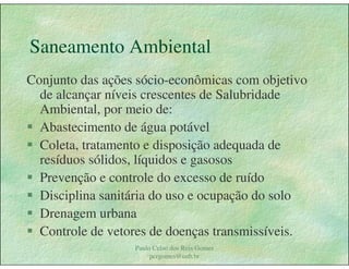 Gestão das águas Drenagem Urbana