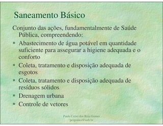 Gestão das águas Drenagem Urbana