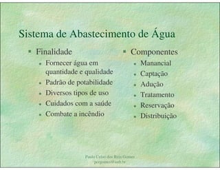 Gestão das águas Drenagem Urbana