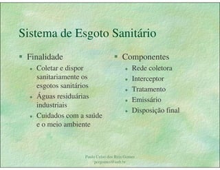 Gestão das águas Drenagem Urbana