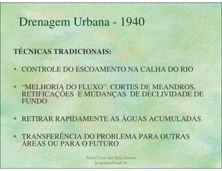 Gestão das águas Drenagem Urbana