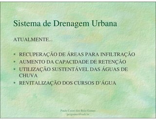 Gestão das águas Drenagem Urbana