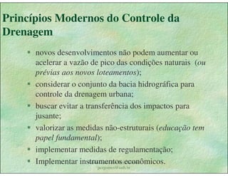 Gestão das águas Drenagem Urbana