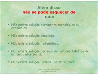 Gestão das águas Drenagem Urbana