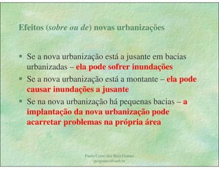 Gestão das águas Drenagem Urbana