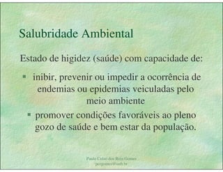 Gestão das águas Drenagem Urbana