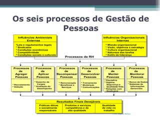 Os seis processos de Gestão de Pessoas Prof. Rogério Martins 