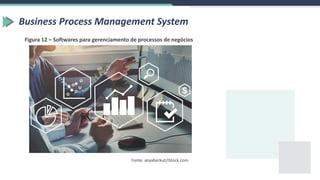 Business Process Management System
Figura 12 – Softwares para gerenciamento de processos de negócios
Fonte: anyaberkut/iStock.com.
 