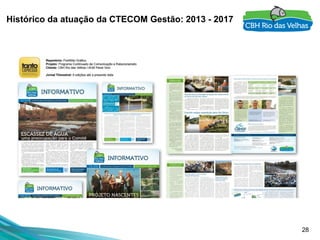 28
Histórico da atuação da CTECOM Gestão: 2013 - 2017
 