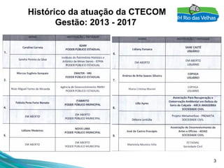 3
Histórico da atuação da CTECOM
Gestão: 2013 - 2017
 