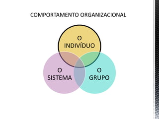 O
INDIVÍDUO
O
GRUPO
O
SISTEMA
 