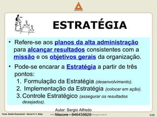 Gestão da estratégia empresarial | PPT