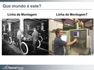 Que mundo é este?
  Linha de Montagem   Linha de Montagem?
 