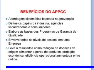 PPHO 3PPHO 3Prevenção daContaminação cruzadaDeve-se prevenir toda contaminação cruzada por objetos, materiais e superfícies, que possam levar contaminação da matéria-prima para o produto final.
