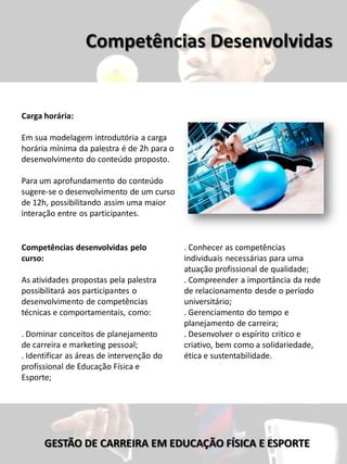 Gestão de Carreira em ed. física. | PDF