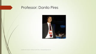 Professor: Danilo Pires 
Gestão de Compras- Professor Danilo Pires - danilospires@gmail.com 
