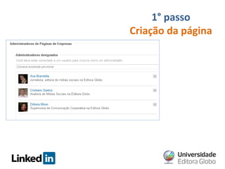 1° passo
Criação da página

 