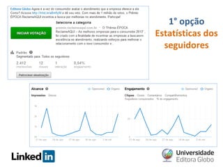 1° opção
Estatísticas dos
seguidores

 