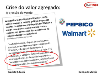 Crise do valor agregado:
A pressão do varejo

Graziela B. Mota

Gestão de Marcas

 