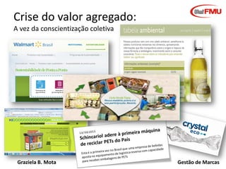 Crise do valor agregado:
A vez da conscientização coletiva

Graziela B. Mota

Gestão de Marcas

 