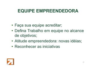EQUIPE EMPREENDEDORA

15

 