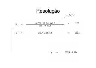 Resolução
            = 5,5²
 