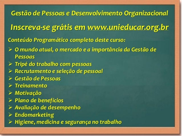 Curso de desenvolvimento organizacional