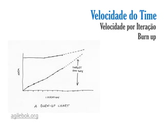 Velocidade do Time
                 Velocidade por Iteração
                                 Burn up




agilebok.org
 