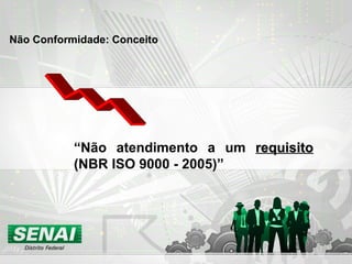 “ Não atendimento a um  requisito  (NBR ISO 9000 - 2005)” Não Conformidade: Conceito 