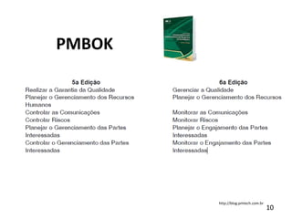10
http://blog.pmtech.com.br
PMBOK
 