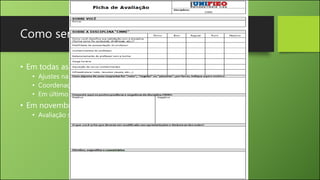 Como serei avaliado?
• Em todas as aulas o feedback de vocês é fundamental!
• Ajustes na dinâmica (conteúdo, velocidade, etc.)
• Coordenação do curso
• Em último caso, ouvidoria do UNIFIEO
• Em novembro...
• Avaliação sobre a disciplina
 