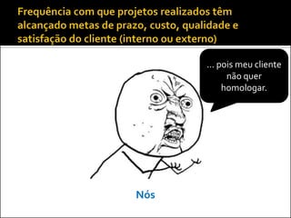 ... pois meu cliente
            não quer
           homologar.




Nós
 