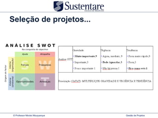 Seleção de projetos...




 © Professor Nikolai Albuquerque   Gestão de Projetos
 