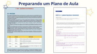Preparando um Plano de Aula
 