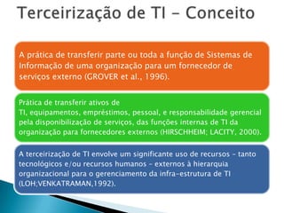 Terceirização de TI - Conceito