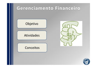 Como implementar?
Inicie um projeto
Defina o Gerente Financeiro
Desenhe os modelos de custos adequados
Identifique ferramentas
Identifique a Segurança da informação requerida
Defina as relações com outros processo
Documente o Processo
Trabalhe com conscientização
Defina uma política de cobrança
Realize um trabalho faseado
 