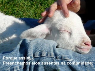 Porque assim...
Preenchemos elos ausentes na comunidade.
 