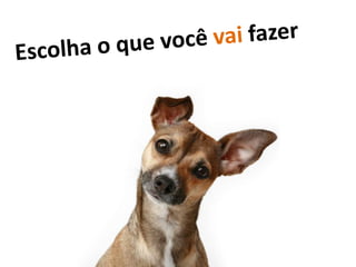 Saiba onde você quer chegar