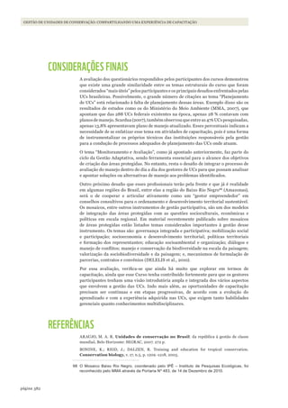 Gestão de Unidades de Conservação