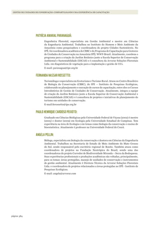 Gestão de Unidades de Conservação