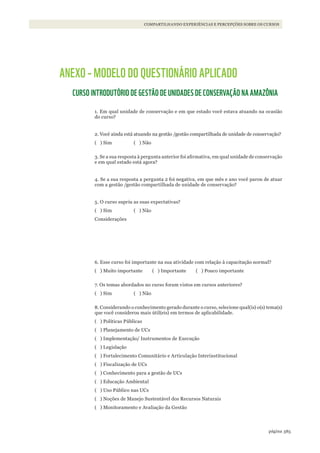 Gestão de Unidades de Conservação