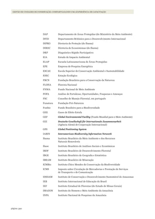 Gestão de Unidades de Conservação