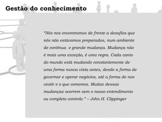 Gestão do conhecimento (Knowledge Management)