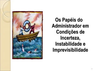 Os Papéis do Administrador em Condições de Incerteza, Instabilidade e Imprevisibilidade 