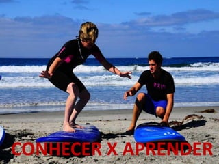 CONHECER X APRENDER  