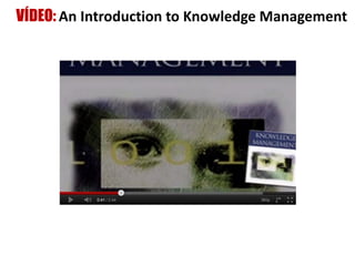VÍDEO: An Introduction to Knowledge Management
 